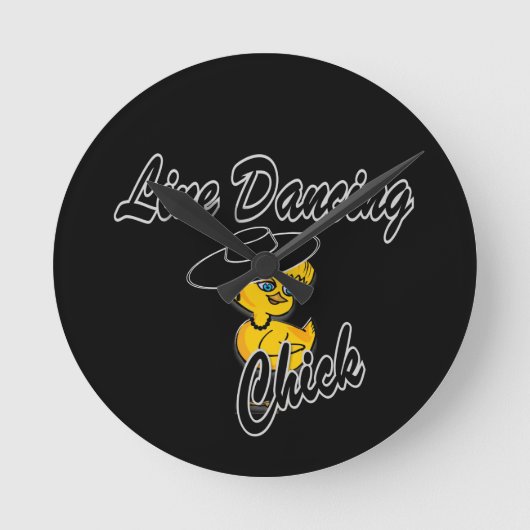 Line Dancing Chick #4 Ronde Klok (Voorkant)