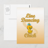 Line Dancing Chick Briefkaart (Voorkant / Achterkant)