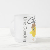 Line Dancing Chick Matglas Koffiemok (Voorkant links)
