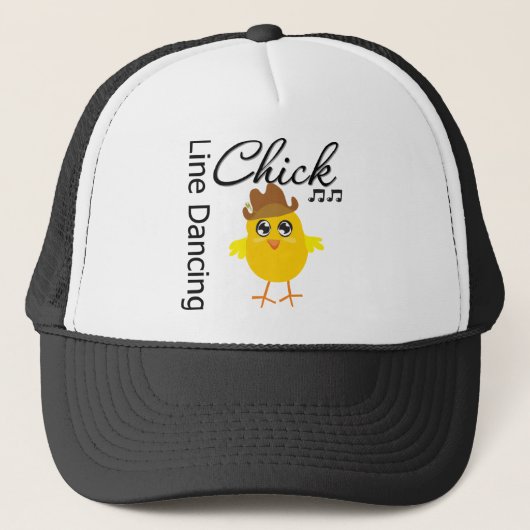 Line Dancing Chick Trucker Pet (Voorkant)