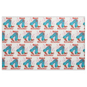 Line Dancing Country Dance Cowboy Boot Scootin" Stof (Fat Quarter)