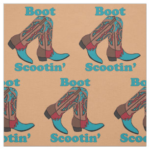 Line Dancing Country Dance Cowboy Boot Scootin" Stof