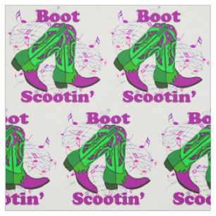 Line Dancing Country Dance Cowboy Boot Scootin" Stof