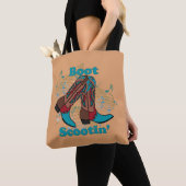 Line Dancing Country Dance Cowboy Boot Scootin" Tote Bag (Dichtbij)