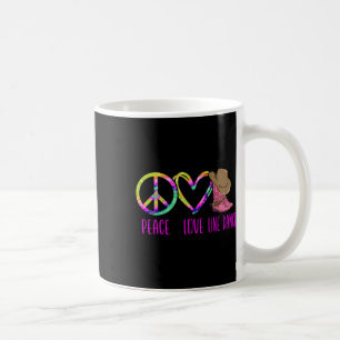Line Dancing Dance Teacher Tie Dye Peace Love Line Koffiemok