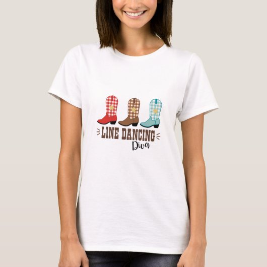 Line Dancing Diva T-shirt (Voorkant)