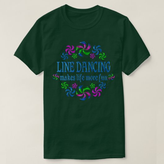 Line Dancing Fun T-shirt (Design voorkant)