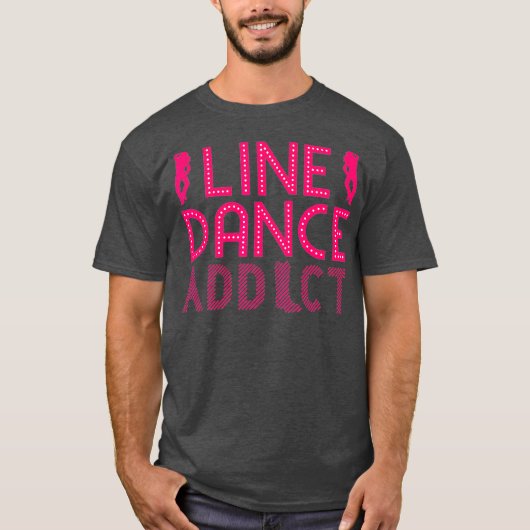 Line Dancing Gesynchroniseerde Choreograaf Groep T-shirt (Voorkant)