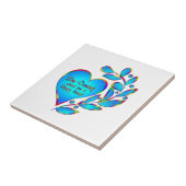 Line Dancing Happy Heart Tegeltje (Zijkant)