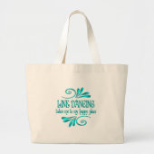 Line Dancing Happy Place Grote Tote Bag (Voorkant)