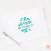 Line Dancing Happy Place Rechthoekige Sticker (Envelop)
