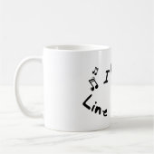 Line Dancing I Heart-Love Gift Koffiemok (Links)