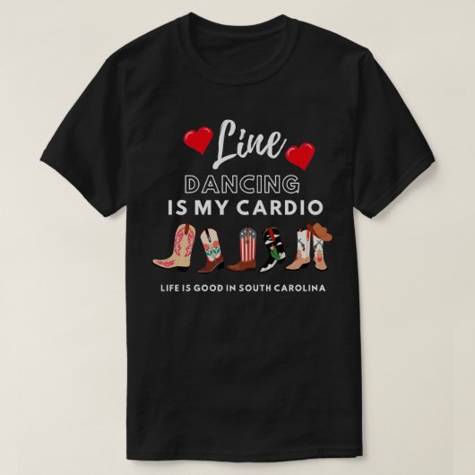 Line Dancing is mijn dioclip T-shirt (Design voorkant)