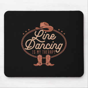 Line Dancing is My Therapy Country Music Line Danc Muismat