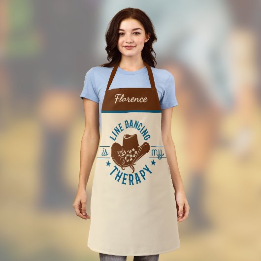 Line Dancing Is My Therapy Funny Dance Monogram Schort