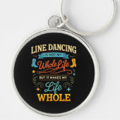 Line Dancing levenslange danser cadeau voor dans Sleutelhanger (Voorkant)