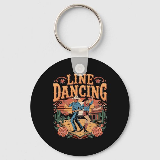 Line Dancing Line Dance Team Sleutelhanger (Voorkant)