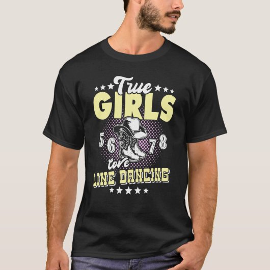 Line dancing Line Dancer Line Dance 5 T-shirt (Voorkant)