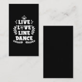 Line Dancing Love Country Westerne Line Dancer Visitekaartje (Voorkant / Achterkant)