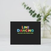 Line Dancing maakt het leven nog mooier voor de na Briefkaart (Staand voorkant)