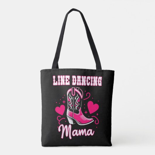 Line Dancing Mama Gift Tote Bag (Achterkant)