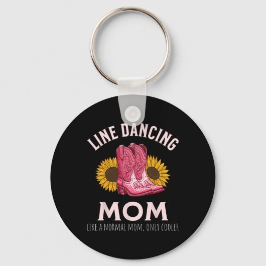 Line Dancing Mom Moederdag Land Western Sleutelhanger (Voorkant)
