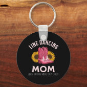 Line Dancing Mom Moederdag Land Western Sleutelhanger (Voorkant)