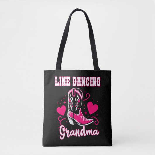 Line Dancing Oma Gift Tote Bag (Voorkant)