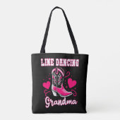 Line Dancing Oma Gift Tote Bag (Achterkant)