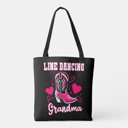 Line Dancing Oma Gift Tote Bag (Achterkant)