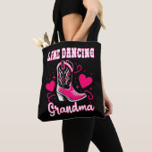 Line Dancing Oma Gift Tote Bag (Dichtbij)