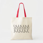 Line Dancing Tote Bag (Voorkant)