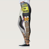 Line Dancing Vrouwen Met Voorzichtig Teken Leggings (Links)