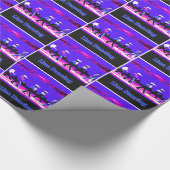 Line Dancing Western Groep Blauw, Zwart Roze Cadeaupapier (Hoek)