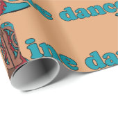 Line Dancing Westerne Cowboy laarzen Cadeaupapier (Rol Hoek)