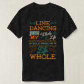 Line Dansed Choreographed Dance Teacher Group Dan T-shirt (Design voorkant)