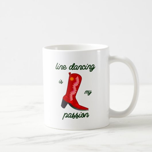 line dansen is mijn passie koffiemok (Rechts)