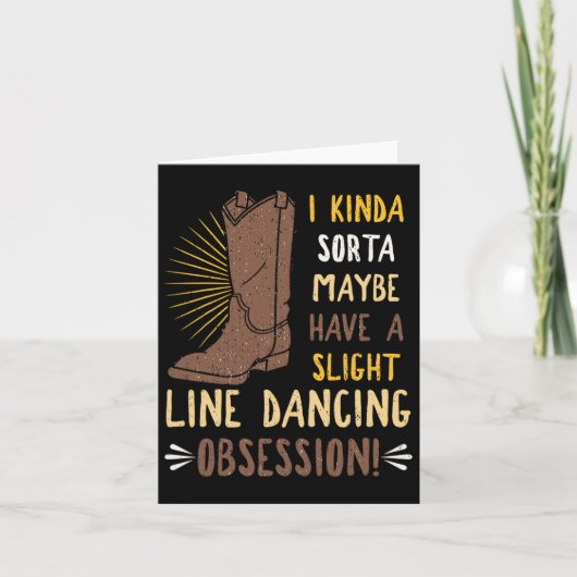 Line Dansend Choreographed Group Dancer Teac Kaart (Voorkant)