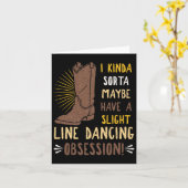 Line Dansend Choreographed Group Dancer Teac Kaart (Gele Bloem)