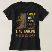 Line Dansend Choreographed Group Dancer Teac T-shirt (Design voorkant)