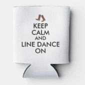 Line Dansende Gift Keep Calm Dancer Cowboy Boots Blikjeskoeler (Voorkant)