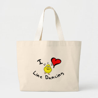 Line Dansende Gift Objecten - I Heart Line Dancing Grote Tote Bag