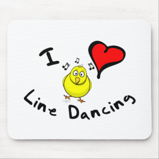 Line Dansende Gift Objecten - I Heart Line Dancing Muismat