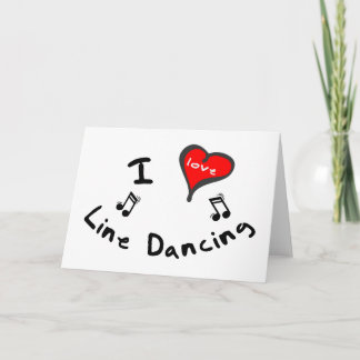 Line Dansende Gifts - I Heart Line Dancing Kaart