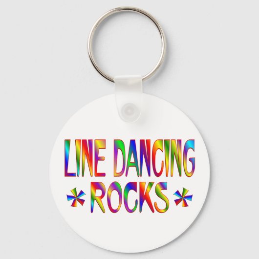 Line Dansende Rocks Sleutelhanger (Voorkant)