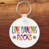 Line Dansende Rocks Sleutelhanger (Voorkant)