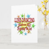 Line Dansende Sparkles Kaart (Gele Bloem)