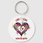 Line Dansende Sparkles Sleutelhanger (Voorkant)