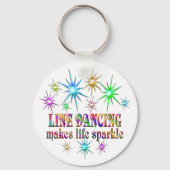 Line Dansende Sparkles Sleutelhanger (Voorkant)
