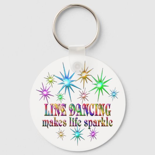 Line Dansende Sparkles Sleutelhanger (Voorkant)